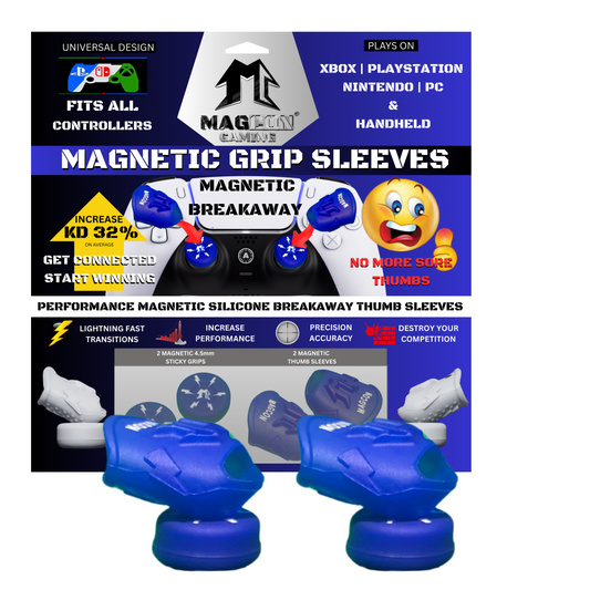 MagCon Gaming X4 Magnetic Grip Sleeve Kit | Performance Thumbstick Grips and Sleeves | For Xbox; PlayStation; Nintendo; PC; Handheld