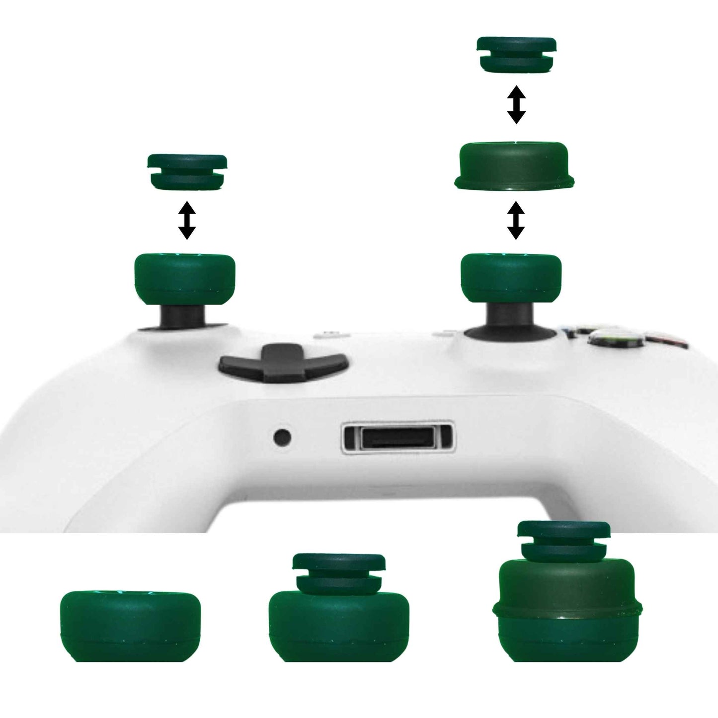 MagCon Gaming X4 Sniper Towers Kit | Performance Magnetic Thumbstick Grips and Extensions | For Xbox; PlayStation; Nintendo; PC; Handheld