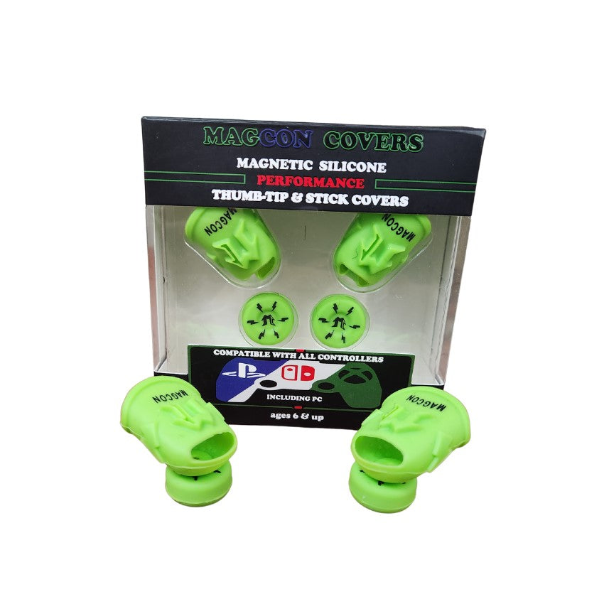 MagCon Gaming | X4 Performance Thumb Covers Kit | Gamer Thumb | Universal Thumbstick Grips | Performance Thumbstick Covers