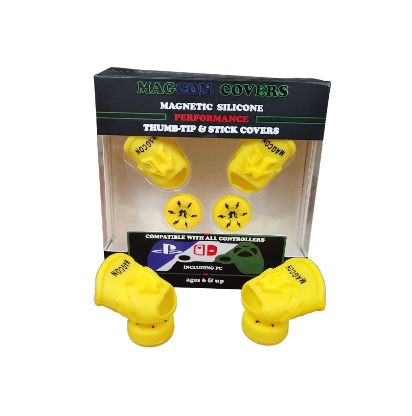 MagCon Gaming | X4 Performance Thumb Covers Kit | Gamer Thumb | Universal Thumbstick Grips | Performance Thumbstick Covers