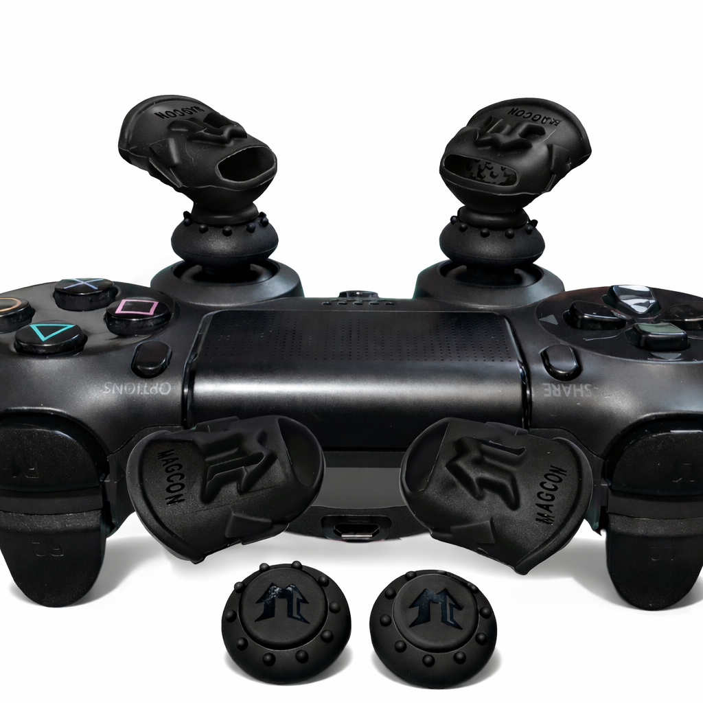MagCon Gaming X4 Magnetic Grip Sleeve Kit | Performance Thumbstick Grips and Sleeves | For Xbox; PlayStation; Nintendo; PC; Handheld