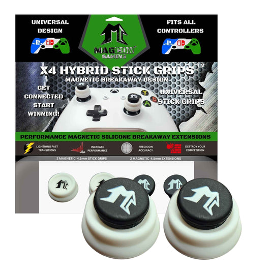 MagCon Gaming | X4 Hybrid Stick Grips | Universal Thumb-Stick Grips | Performance Thumb-Stick Covers