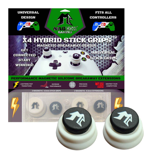 MagCon Gaming | X4 Hybrid Stick Grips | Universal Thumb-Stick Grips | Performance Thumb-Stick Covers