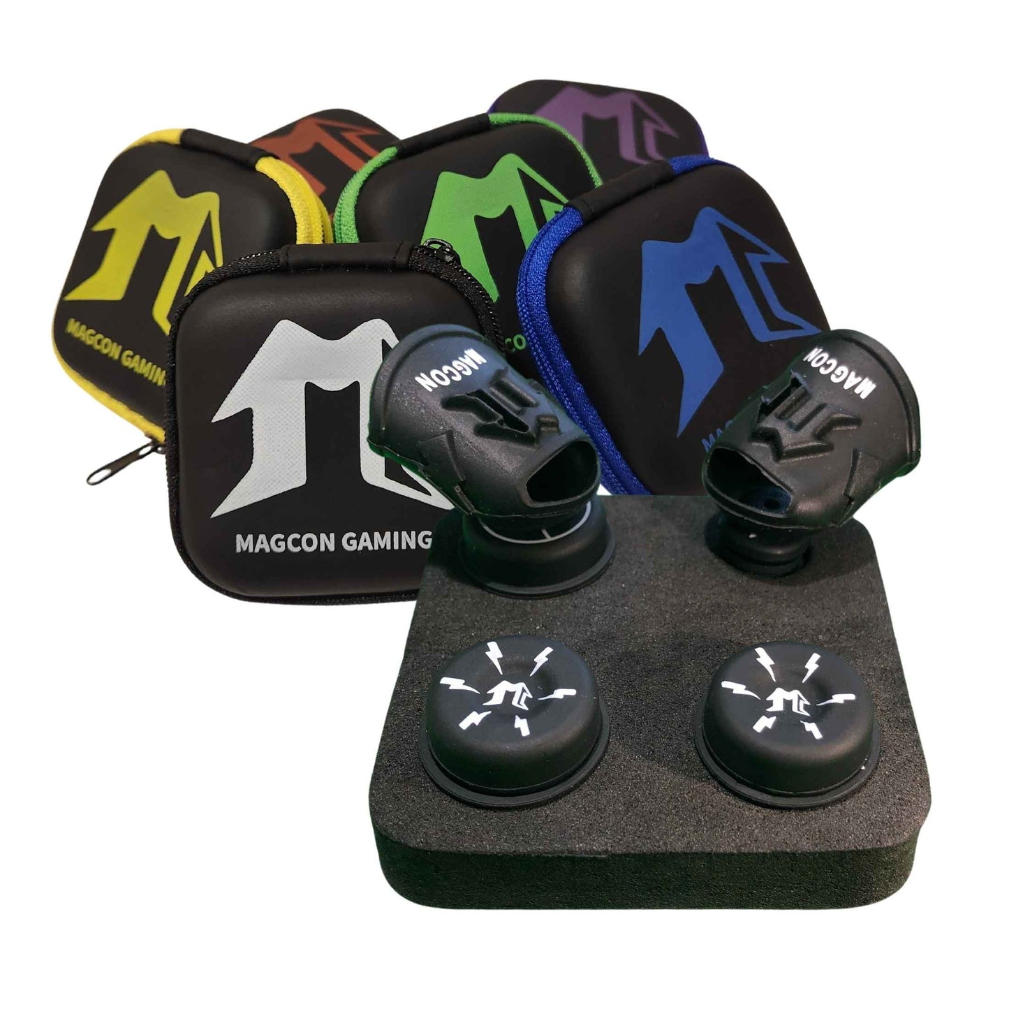 MagCon Gaming | X6 Magnetic Connect FPS Kit | Gamer Thumb | Universal Thumbstick Grips | Performance Thumbstick Covers