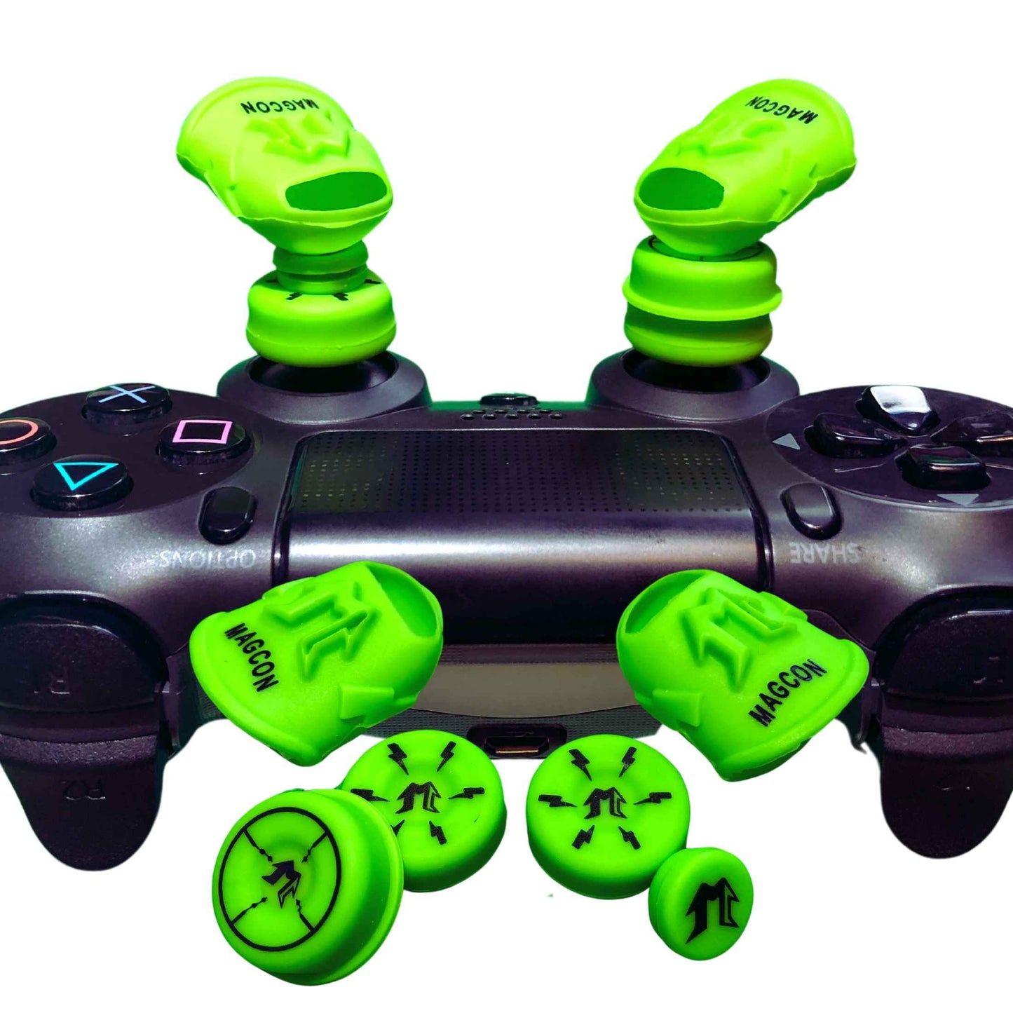 MagCon Gaming | X6 Magnetic Connect FPS Kit | Gamer Thumb | Universal Thumbstick Grips | Performance Thumbstick Covers