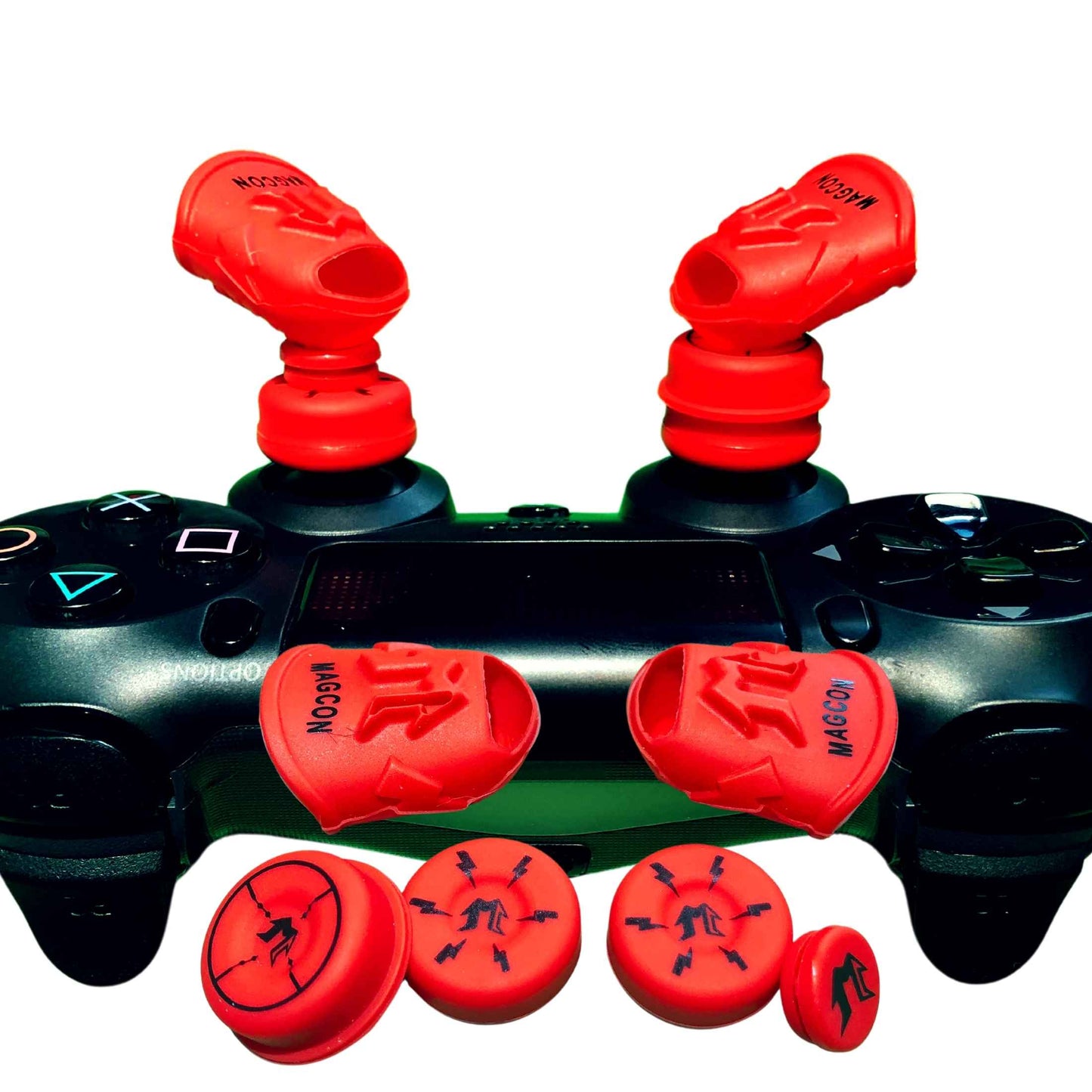 MagCon Gaming | X6 Magnetic Connect FPS Kit | Gamer Thumb | Universal Thumbstick Grips | Performance Thumbstick Covers