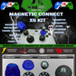 MagCon Gaming |  Magnetic Connect X6 Kit | Universal Thumbstick Grips | Performance Thumbstick Covers