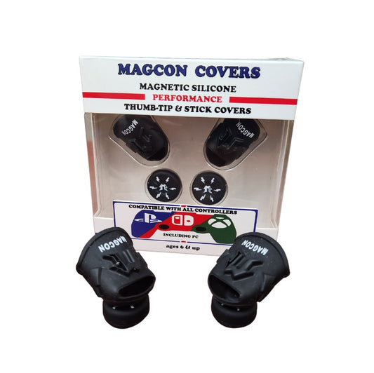 MagCon Gaming | X4 Performance Thumb Covers Kit | Gamer Thumb | Universal Thumbstick Grips | Performance Thumbstick Covers